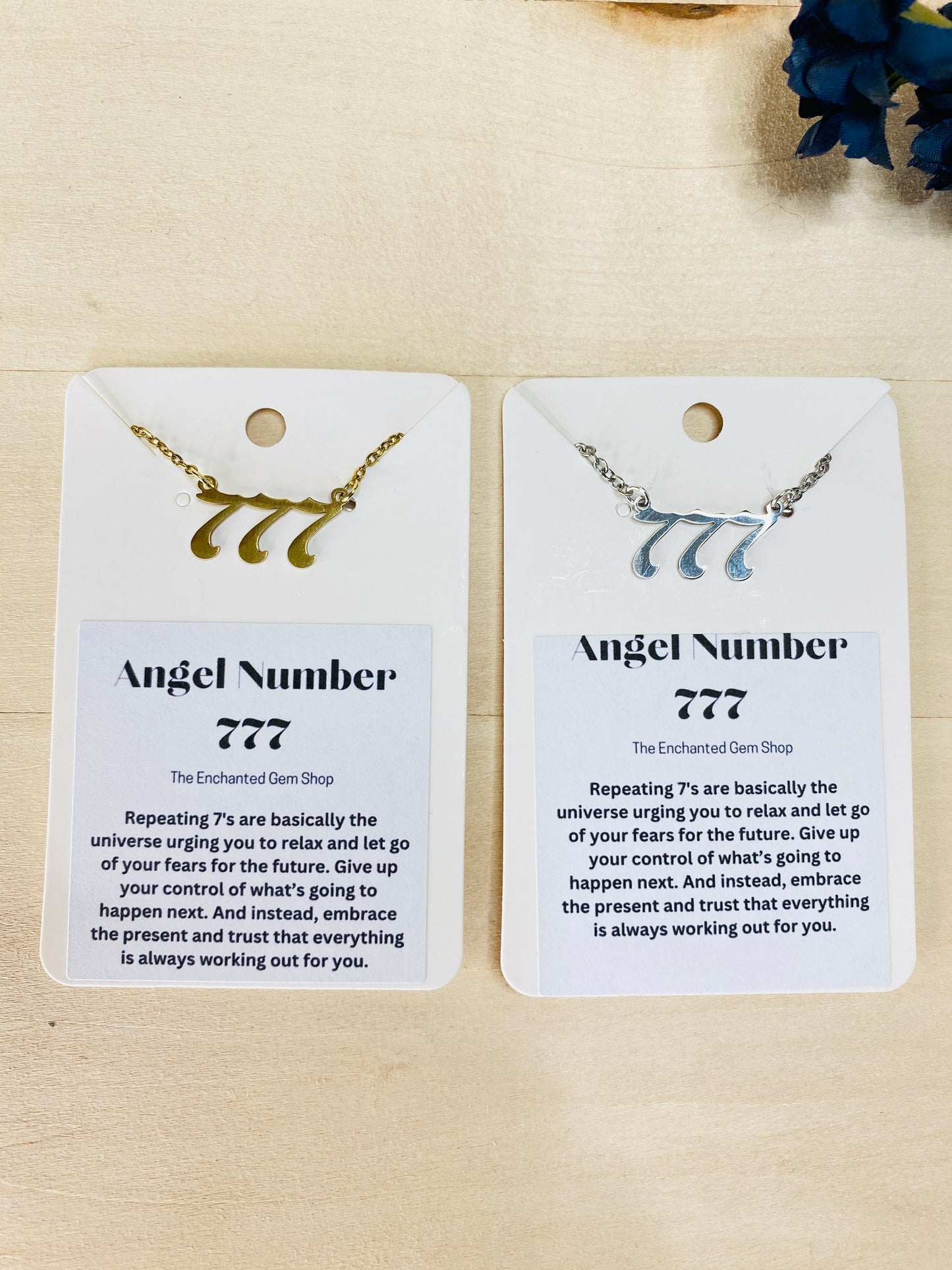 Angel Number 777 Necklaces