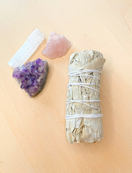 Cleansing Sage with Instructions and Cleansing Mantra